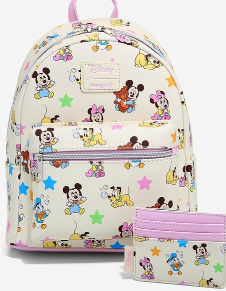 NWT Loungefly Baby Mickey and Friends backpack and cardholder - Picture 14 of 16